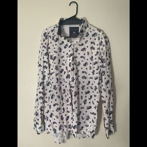 Bandanna Print Button Up
